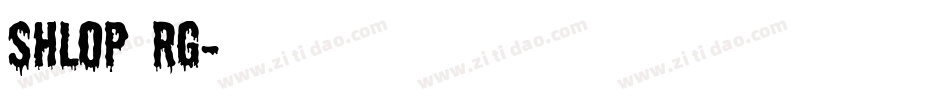 shlop rg字体转换